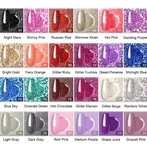 Glitter dip nail polish